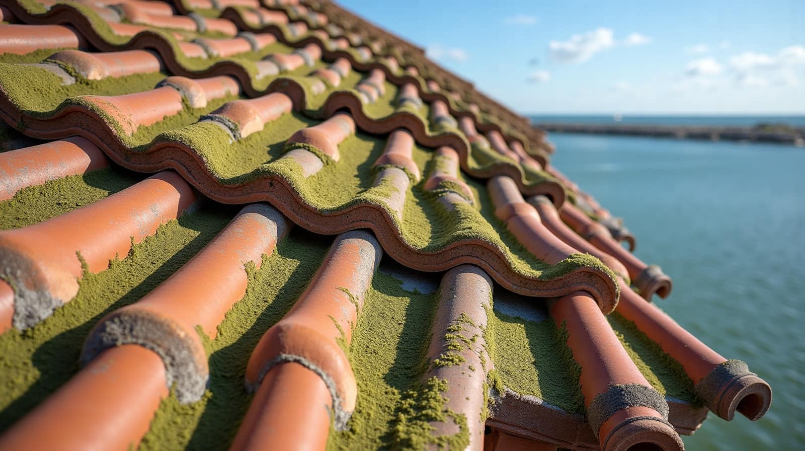 Entretenir une toiture en bord de mer : ce que l'air salin change
