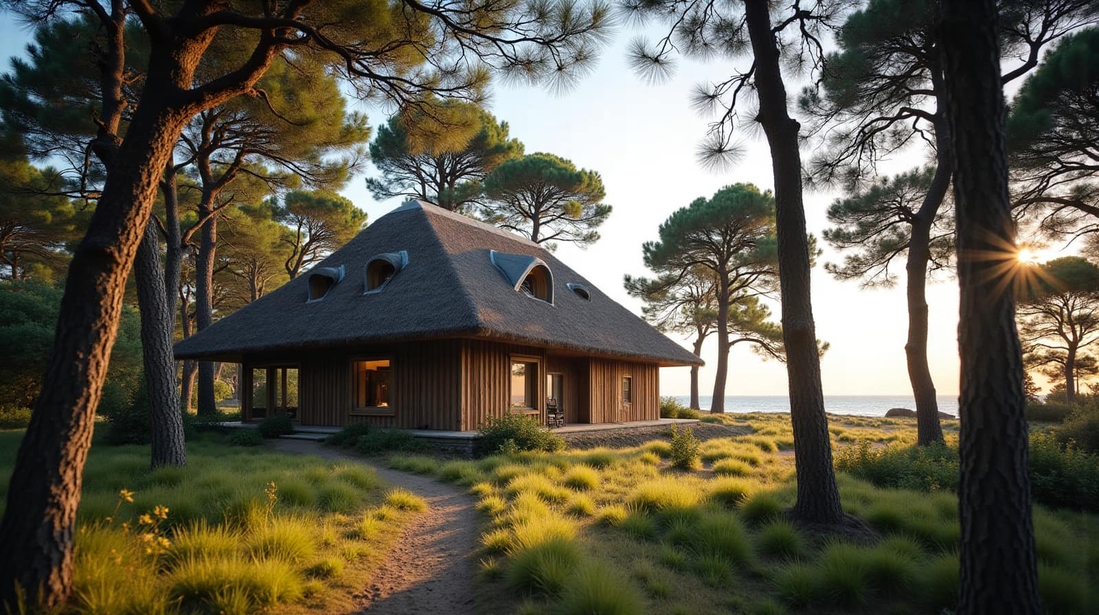 Maison de bord de mer parmi les pins à Saint-Brevin-les-Pins