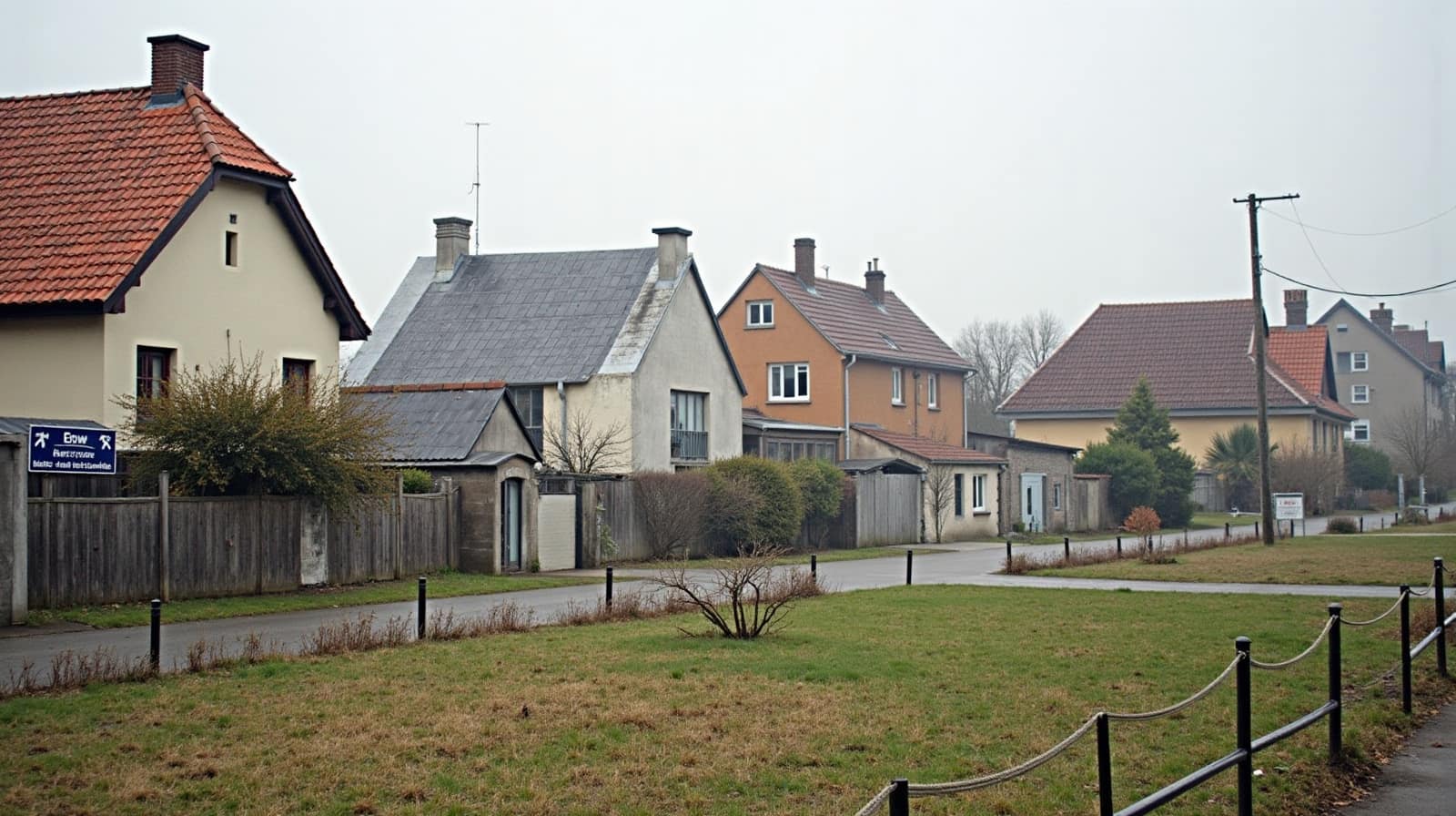 Maisons ouvrières mitoyennes à toits mansardés à Trignac